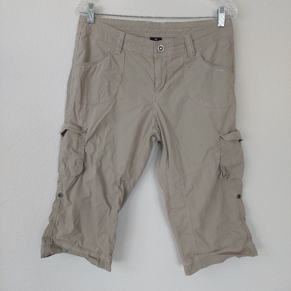 KUHL Kontra Cargo Hiking Capri Convertible Short Size 10